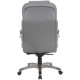 Osprey Grey Leather High Back Executive Office Chair